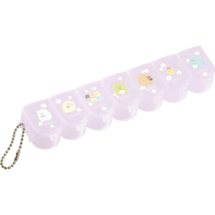 San-X Sumikko Gurashi Character Mix Purple Pill Case Fb54404