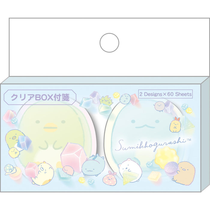 Notes autocollantes transparentes San-X Sumikko Gurashi MH20804 - Papeterie mignonne