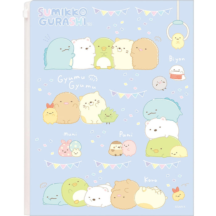 Porte-stylo transparent San-X Sumikko Gurashi avec 6+1 poches Fa11104