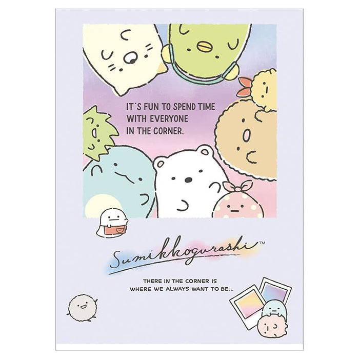 San-X Sumikko Gurashi A4 Double Clear File Folder 4 Pocket Double-Sided