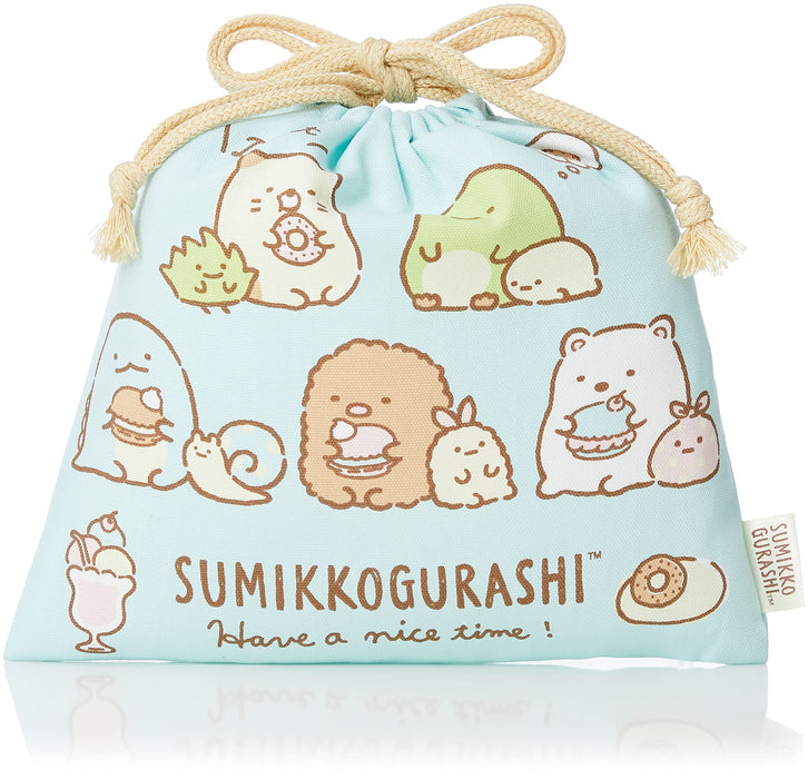 Sac à cordon bleu San-X Sumikko Gurashi Ca24905 Accessoire de voyage confortable