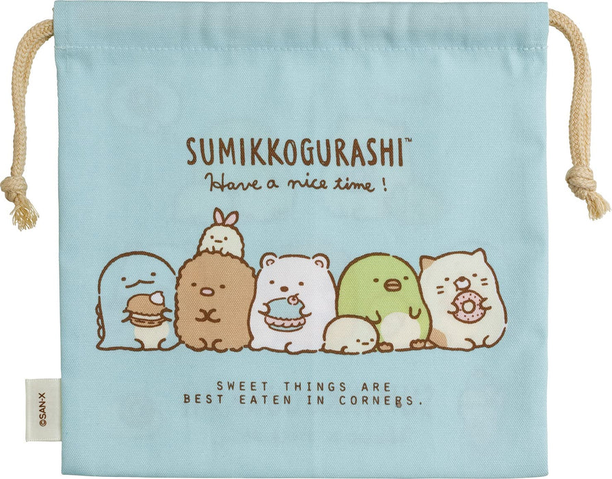 Sac à cordon bleu San-X Sumikko Gurashi Ca24905 Accessoire de voyage confortable