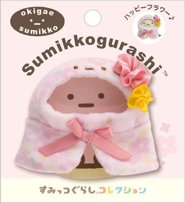 San-X Sumikko Gurashi Blumenponcho-Umhang zum Anziehen Mx63501