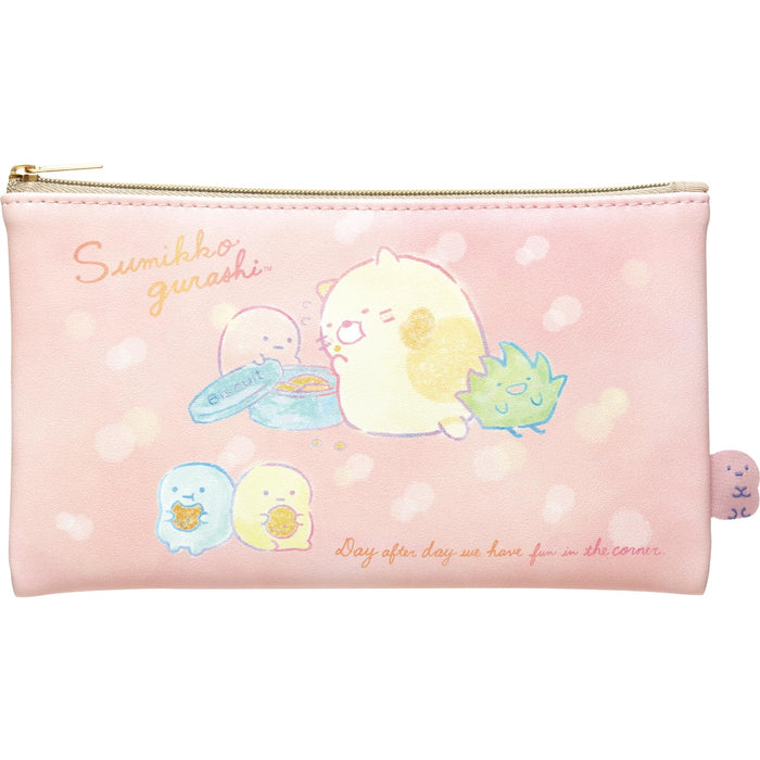 San-X Sumikko Gurashi Cat Flat Pouch Ca44804 - Cute and Functional Storage