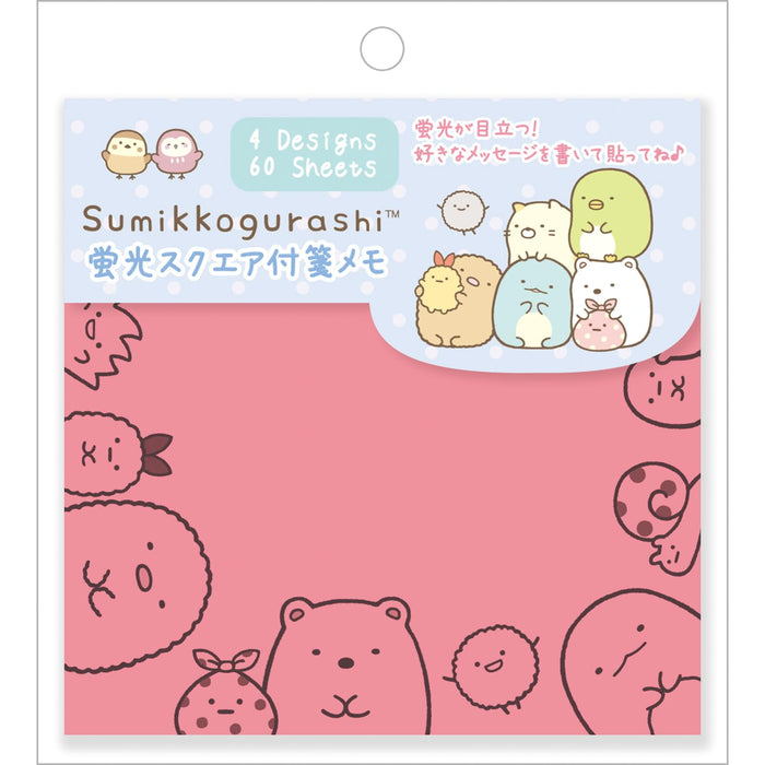 San-X Sumikko Gurashi Fluorescent Square Sticky Notes Mh17604