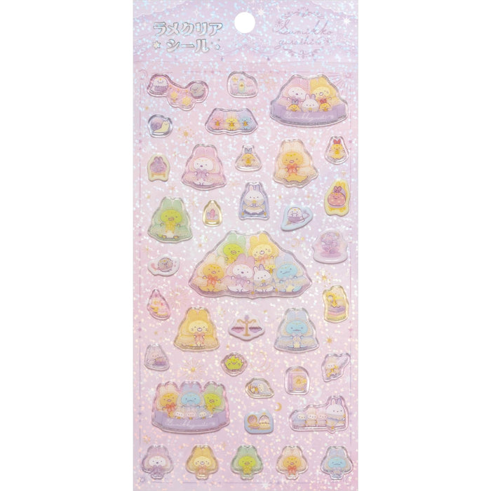 San-X Sumikko Gurashi Glitter Clear Sticker SE60804 - 17x9cm