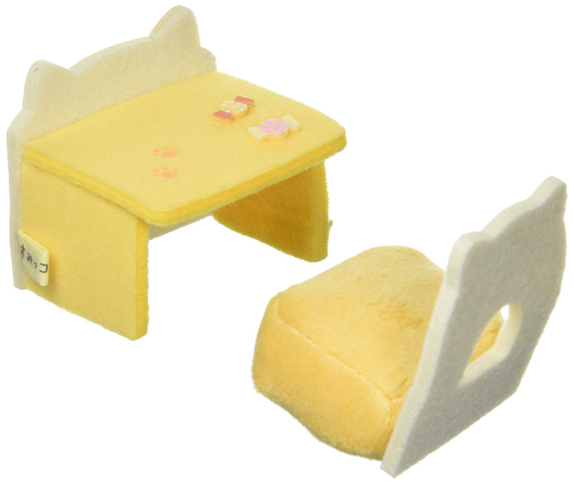 San-X Sumikko Gurashi Katze Plüschtier mit Schreibtisch und Stuhl-Set Mx39601