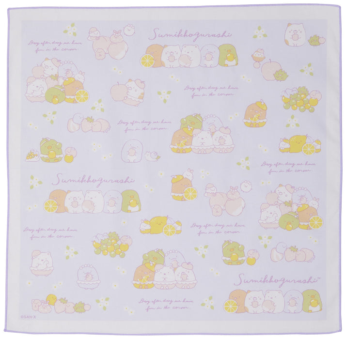 San-X Sumikko Gurashi Fruit Blue Lunch Napkin Ch43606