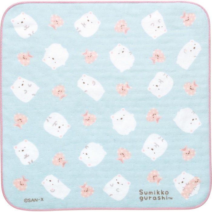 San-X Sumikko Gurashi Mini-Handtuch Eisbär &amp; Furoshiki Cm46501