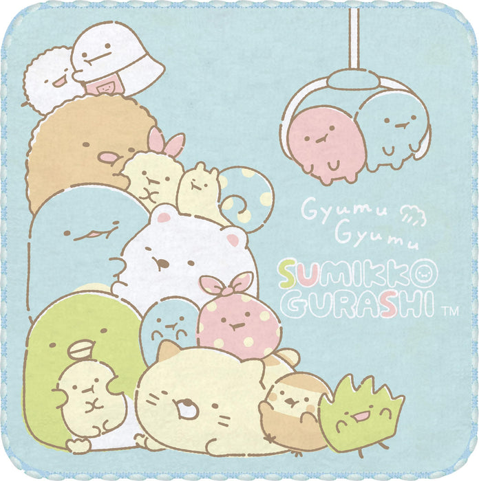 San-X Sumikko Gurashi Mini-Handtuch-Set mit 3 blauen cm45303 weichen, saugfähigen Handtüchern