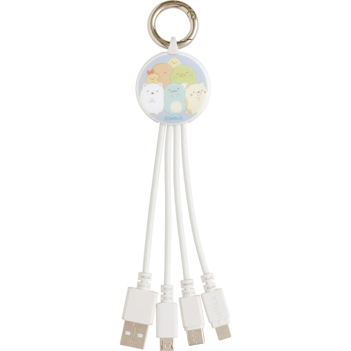 San-X Sumikko Gurashi Multi-Charging Cable Compact Size Em32902