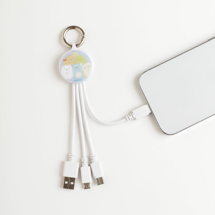 San-X Sumikko Gurashi Multi-Charging Cable Compact Size Em32902