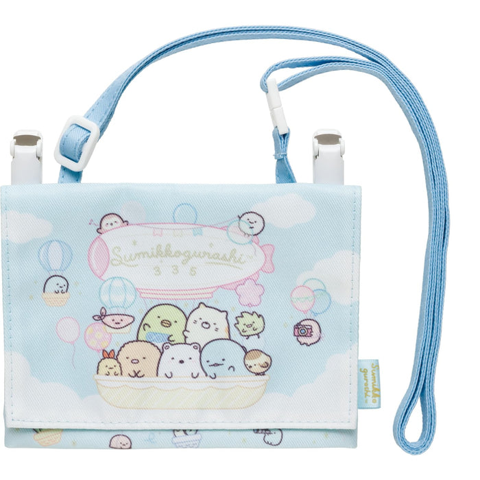 San-X Sumikko Gurashi Multi-Pocket Pouch Ca56301 Small 11x15x1cm