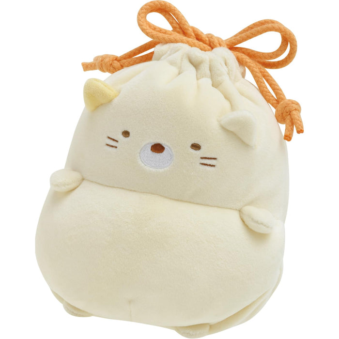 San-X Sumikko Gurashi Cat Drawstring Bag Ca44904 Roomy Lightweight Design