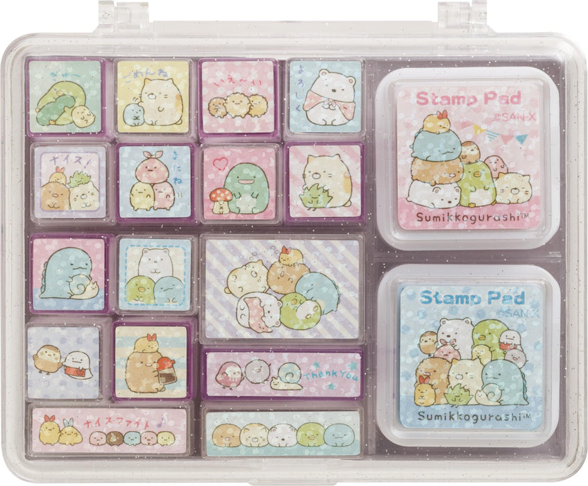 Set de tampons San-X Sumikko Gurashi FT70103 - Tampons amusants et mignons pour enfants