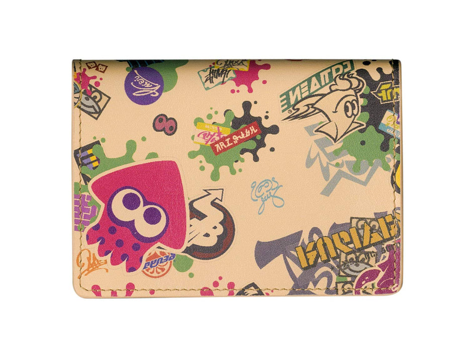 Porte-cartes de visite en cuir véritable Sanei Boeki - Thème Splatoon2