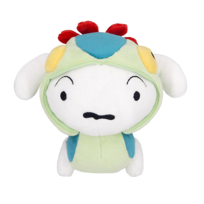 Sanei Boeki Crayon Shin-Chan Dinosaure Shiro Peluche Petit Modèle 13x22x15cm