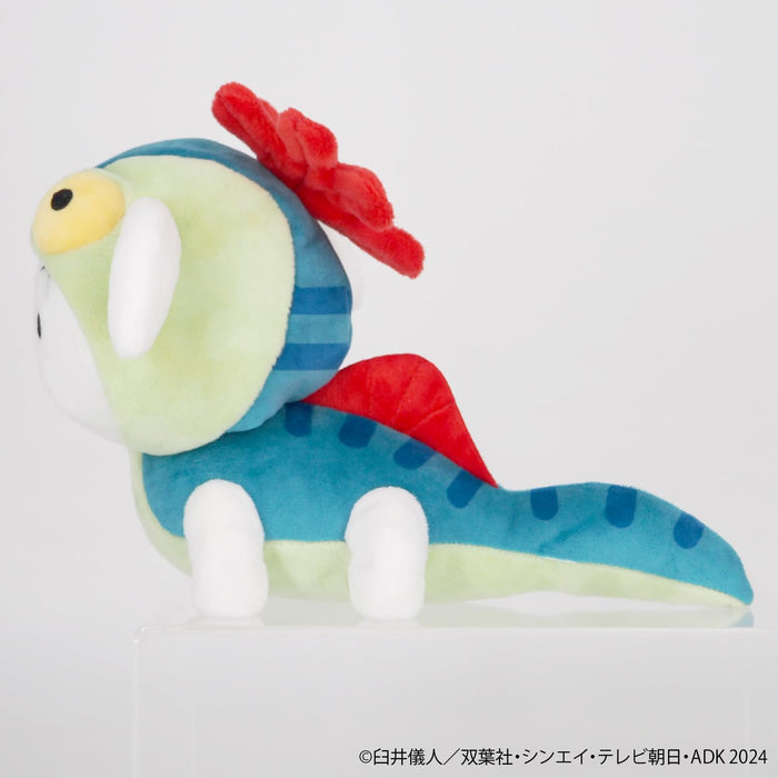 Sanei Boeki Crayon Shin-Chan Dinosaur Shiro Plush Toy Small 13x22x15cm