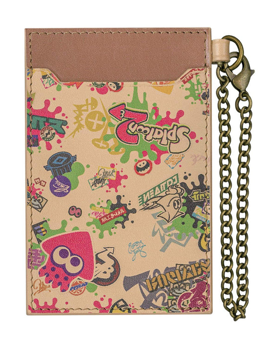 Sanei Boeki Favorite+ Genuine Leather Pass Case Splatoon 2 - 11cm Leather Goods