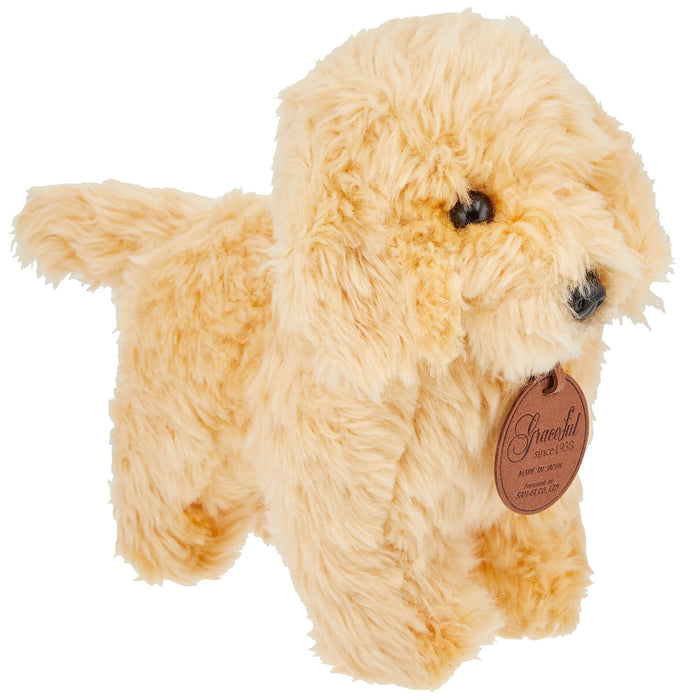 Sanei Boeki Graceful Dog Toy Caniche Crème Peluche 24cm Fabriqué au Japon