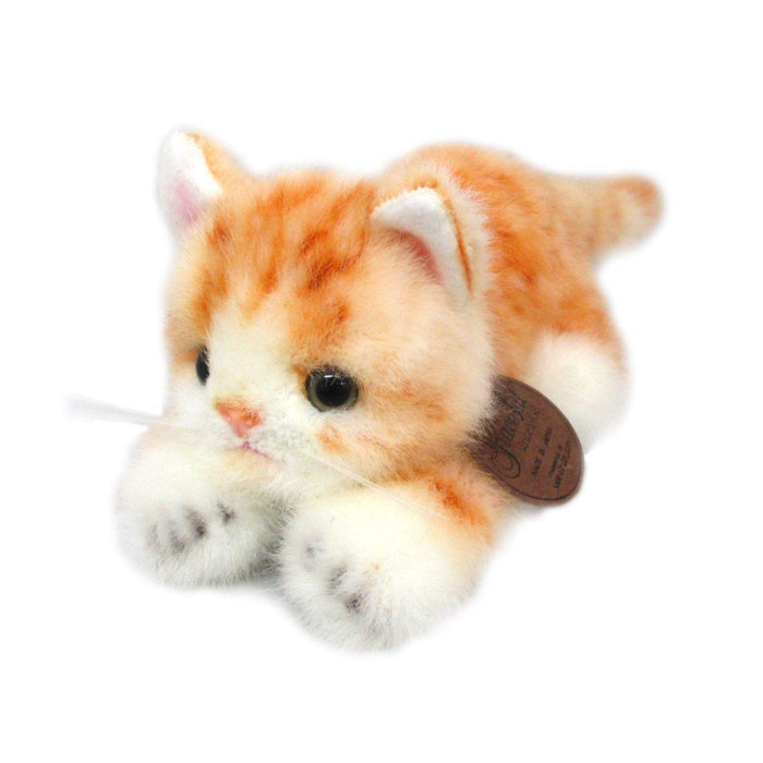 Peluche dorée Miiya de Sanei Boeki Graceful Kitten 9 cm Fabriquée au Japon