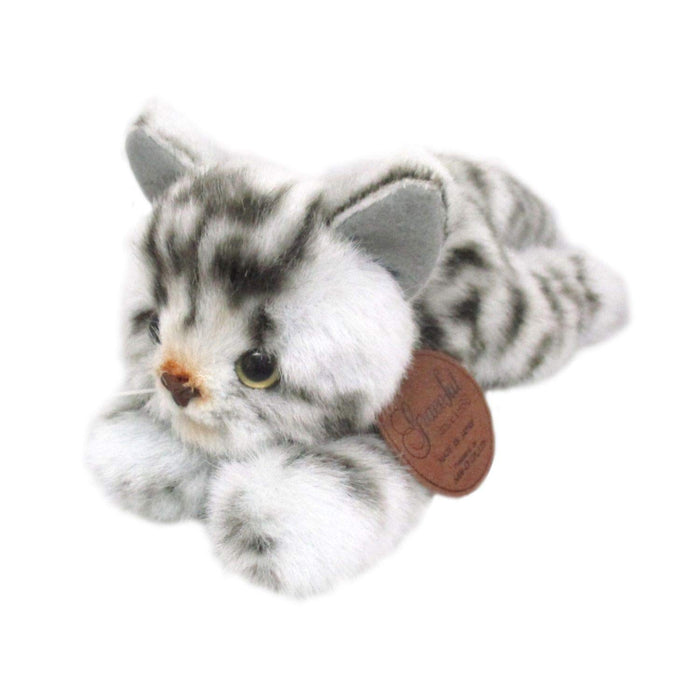 Sanei Boeki Graceful American Shorthair Grey Plush Toy 9Cm