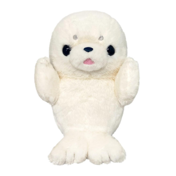 Peluche Sanei Boeki Kyunkoro Seal 10x12x12cm - Douce et câline