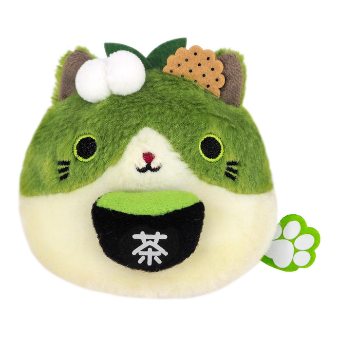 Peluche Sanei Boeki Local Dango Matcha Neko 7,5x6x7cm (Kyoto)