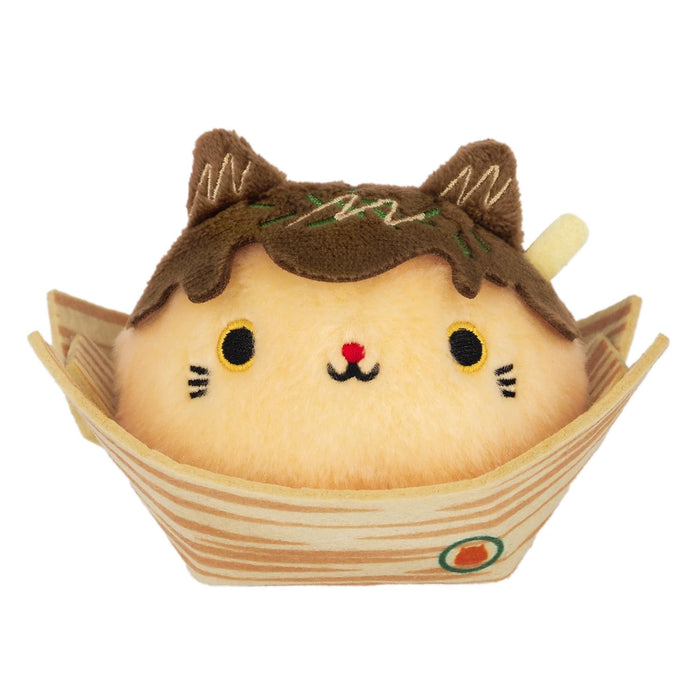 Sanei Boeki Local Dumplings Takoyaki Nekodango Osaka Plush Toy 11x8x8Cm