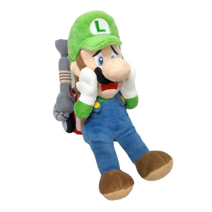 Sanei Boeki Luigi's Mansion 2 Luigi Strobe Head Plush Toy 10x13x25cm