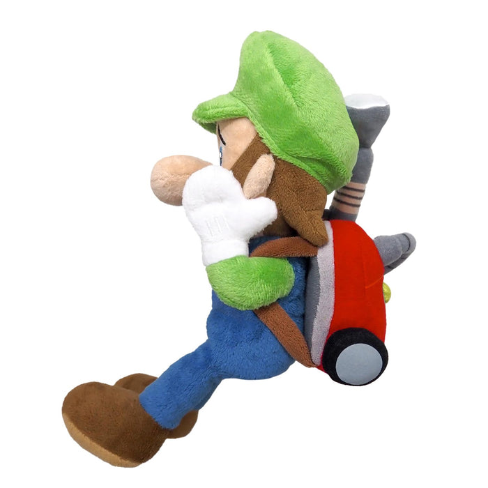 Sanei Boeki Luigi's Mansion 2 Luigi Strobe Head Plush Toy 10x13x25cm