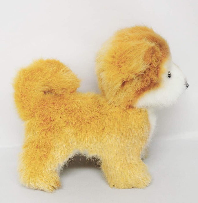 Peluche chien Akita de la série Graceful Puppy de Sanei Boeki, 17 cm, fabriquée au Japon