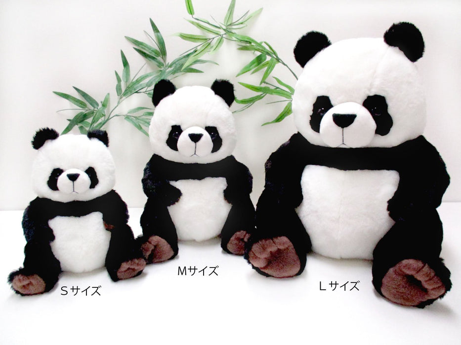 Peluche panda assis de taille moyenne Sanei Boeki Moffly 12 pouces