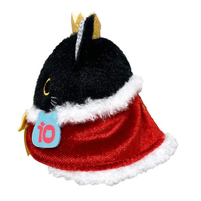 Sanei Boeki Nekodango 10th Anniversary Plush Toy Black 9x8x7cm