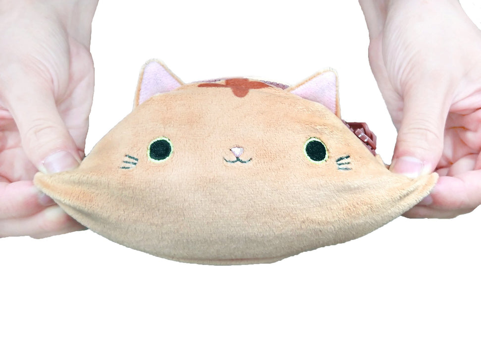 Sanei Boeki Nekodango Omochi Tora Plüschtier, 10 cm, weich und süß