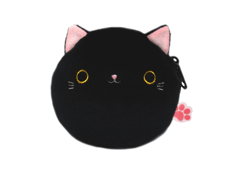 Sanei Boeki Nekodango Omochi Pochi Black Plush Toy 10Cm Tall