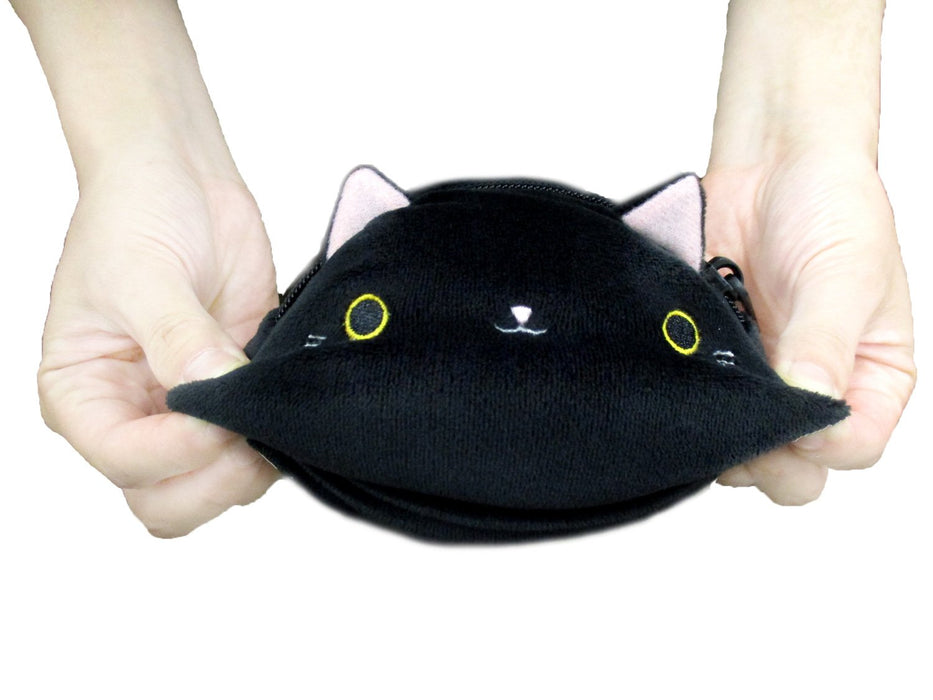 Sanei Boeki Nekodango Omochi Pochi Peluche noire 10 cm de haut