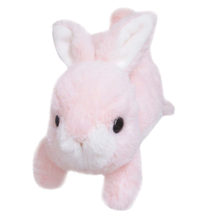 Sanei Boeki Original Moffly Animal Rabbit Plush Toy Pink 13x28x11cm