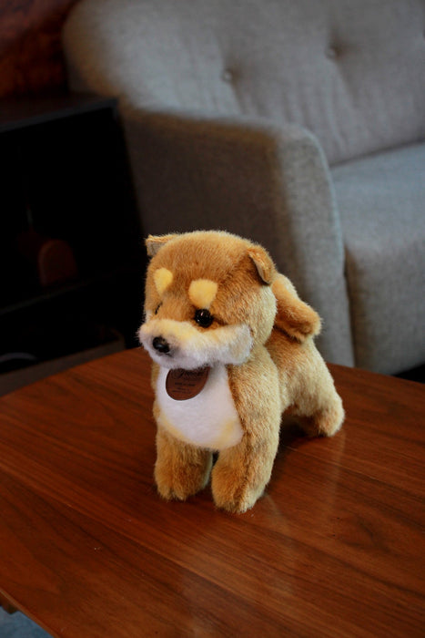 Sanei Boeki Shiba Inu Plush Toy (S) Brown 12.5x24x21.5cm - Made in Japan