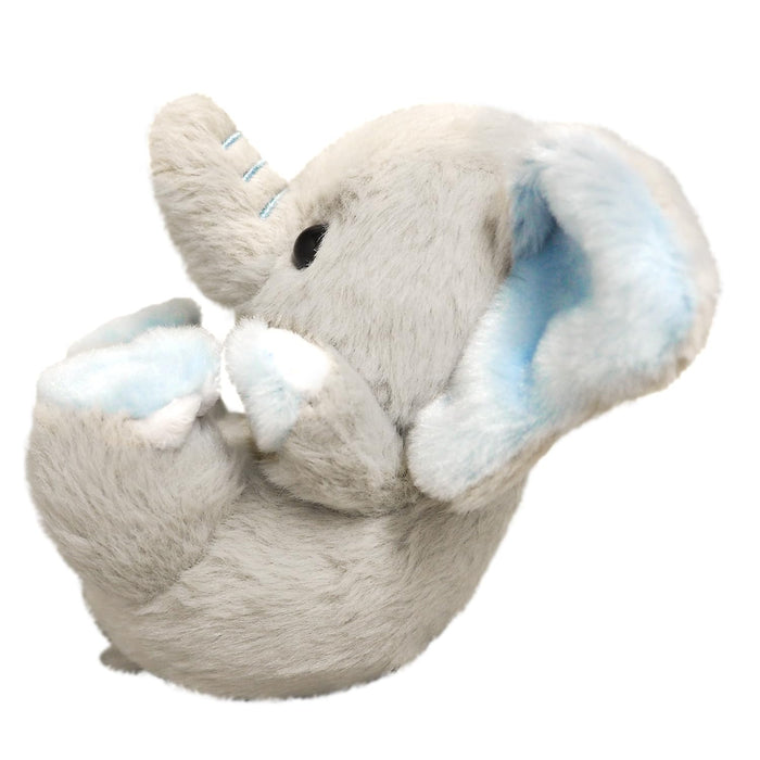 Peluche éléphant Sanei Boeki Kyunkoro L10xP12xH12cm Animal en peluche doux