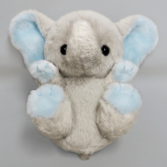 Peluche éléphant Sanei Boeki Kyunkoro L10xP12xH12cm Animal en peluche doux