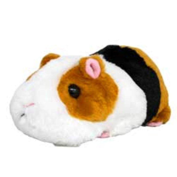 Peluche cochon d'Inde Pure Fluffy Friends de Sanei Boeki, petite taille, largeur 7,5 x profondeur 17 x hauteur 6,5 cm