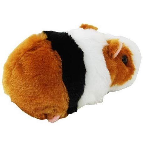 Peluche cochon d'Inde Pure Fluffy Friends de Sanei Boeki, petite taille, largeur 7,5 x profondeur 17 x hauteur 6,5 cm