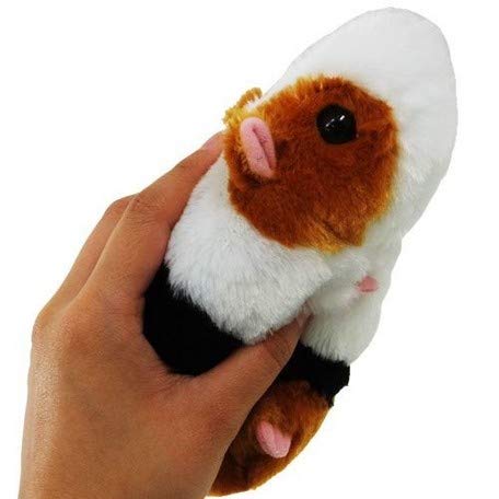 Peluche cochon d'Inde Pure Fluffy Friends de Sanei Boeki, petite taille, largeur 7,5 x profondeur 17 x hauteur 6,5 cm