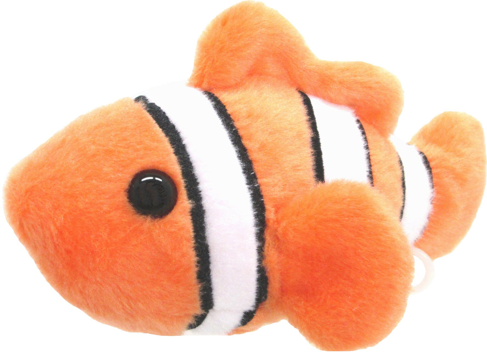 Jouet en peluche doux pour enfants en forme de poisson clown marin Sanei Boeki Pururun