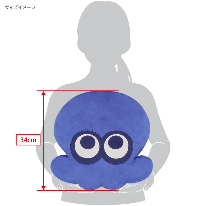 Sanei Boeki Splatoon 3 Octopus Cushion Blue 33x11x34cm - All Star Collection