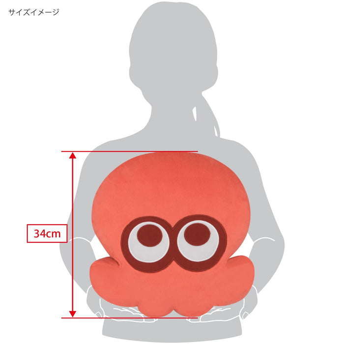 Sanei Boeki Splatoon 3 Cushion Octopus Red W33xD11xH34Cm