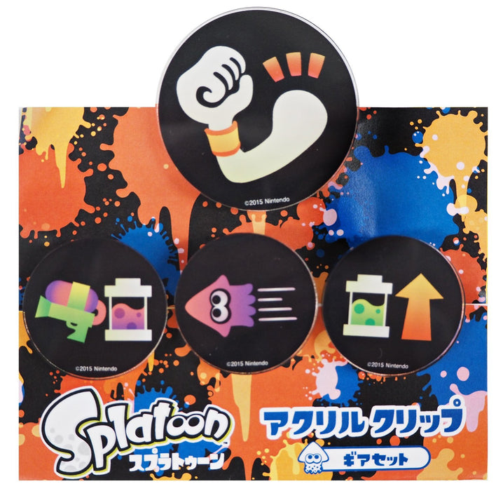 Sanei Boeki Splatoon Gear Acrylic Clip Set 12.5cm SPZ05