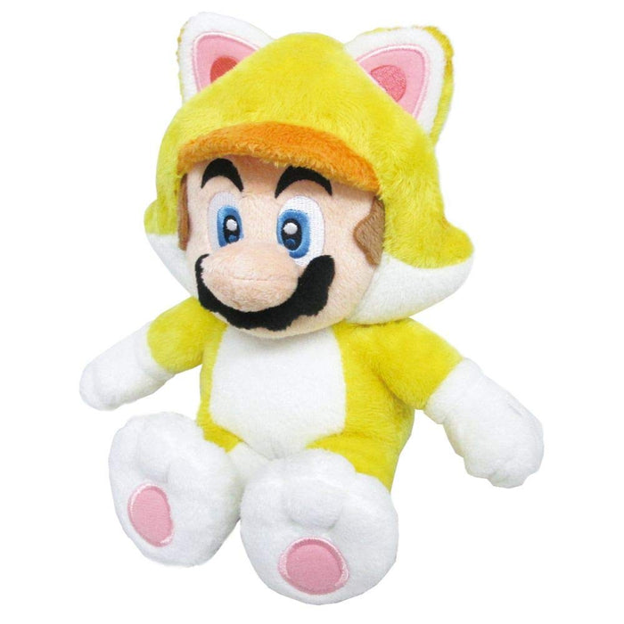 Peluche chat Mario Super Mario 3D World de Sanei Boeki, petite taille, 24 cm