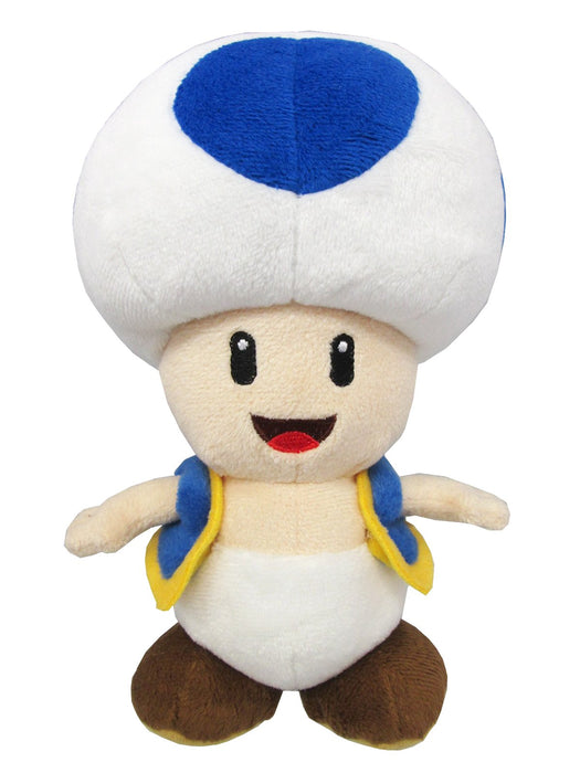 Peluche Toad bleu Super Mario All Star de Sanei Boeki 20 cm AC31